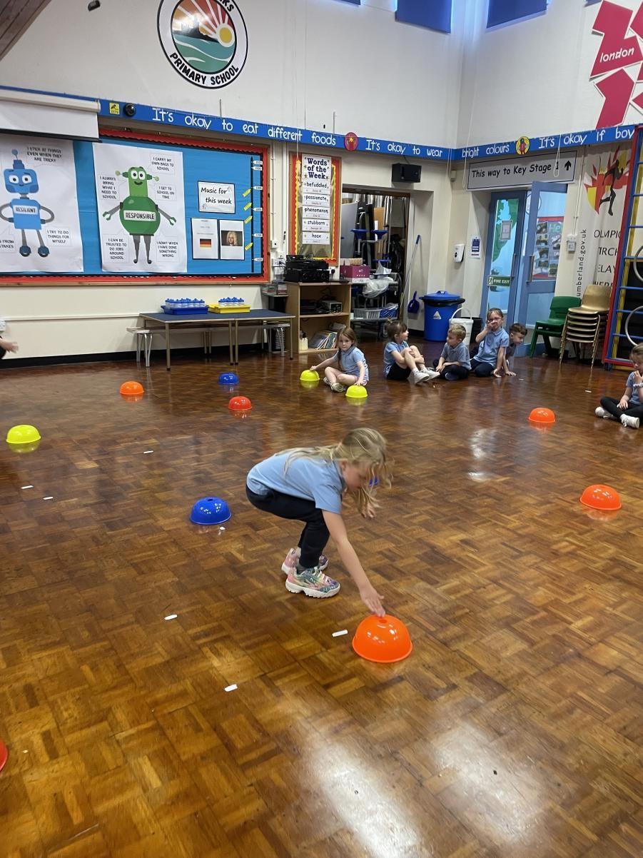 Year 1 practising agility skills