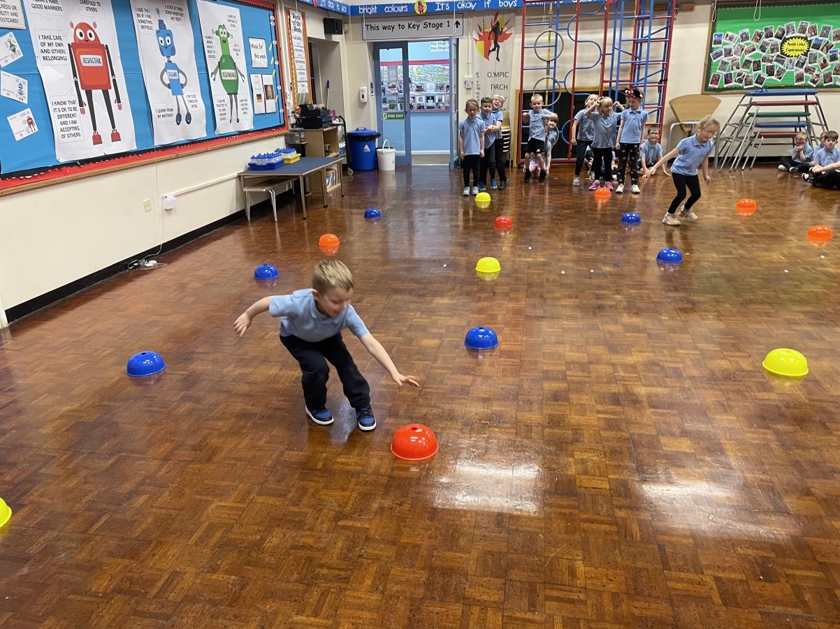 Year 1 practising agility skills