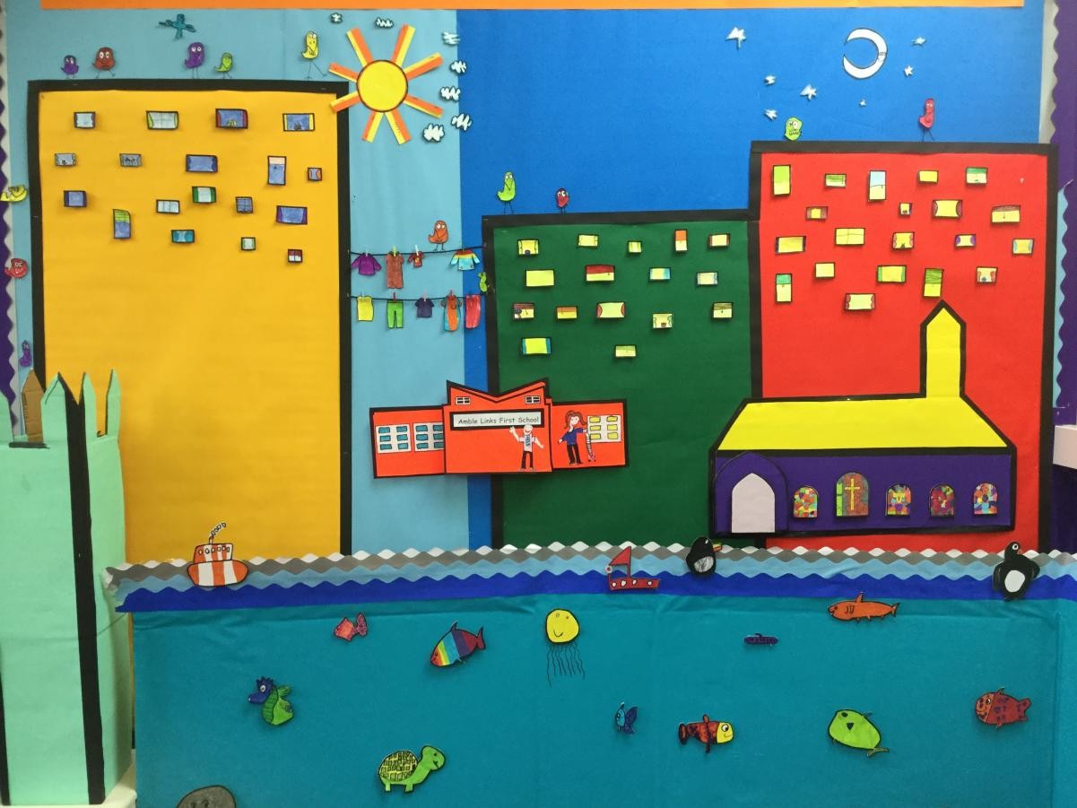 Y1 James Rizzi class mural