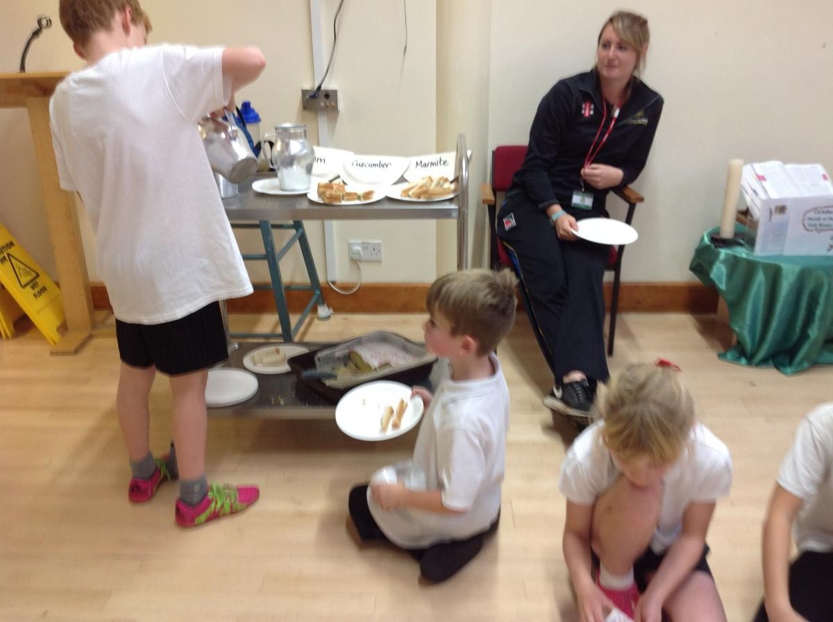 Sophie Whitlock , the Devon coach enjoyed our teas too.