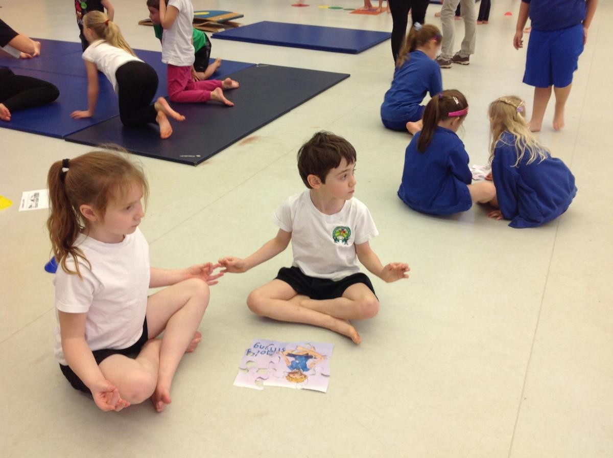 Yoga puzzle complete - now try the posture
