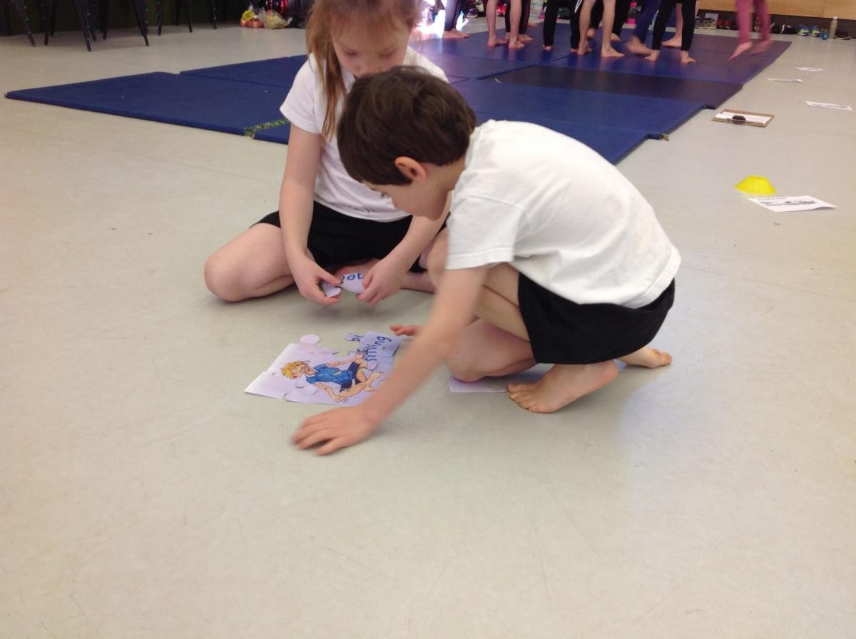 Working on a yoga puzzle