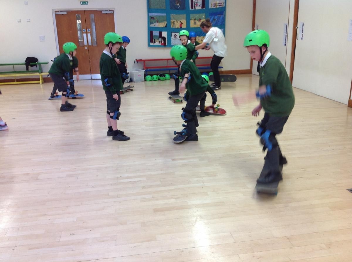 Learning to skateboard