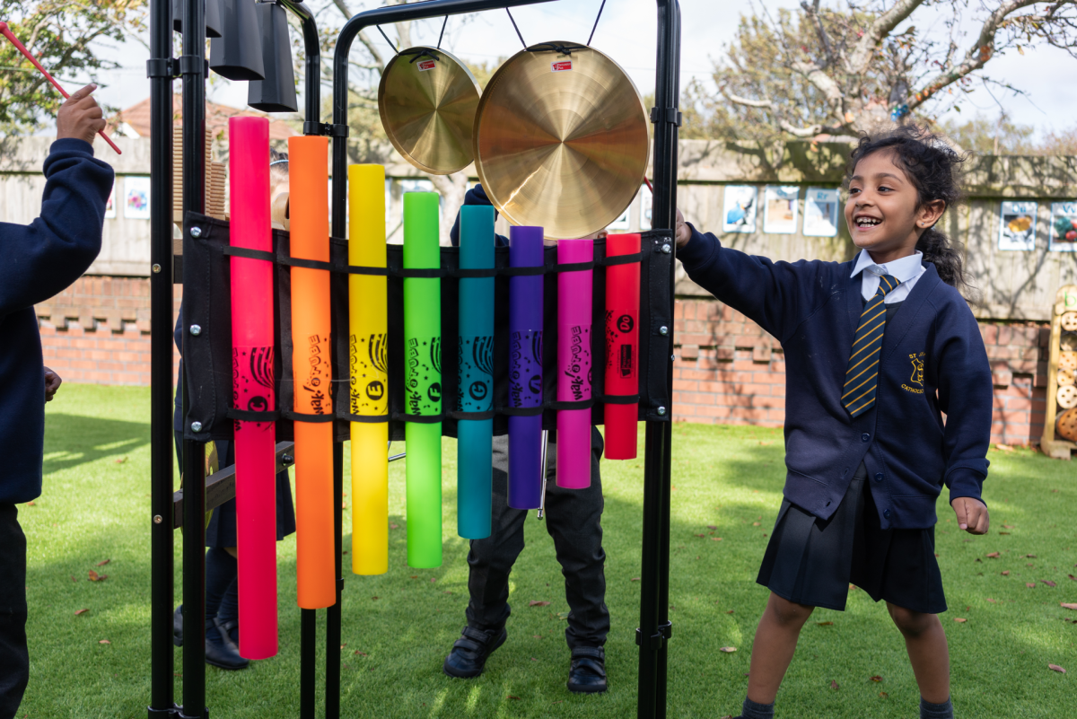 Exploring sounds and creating rhythms...