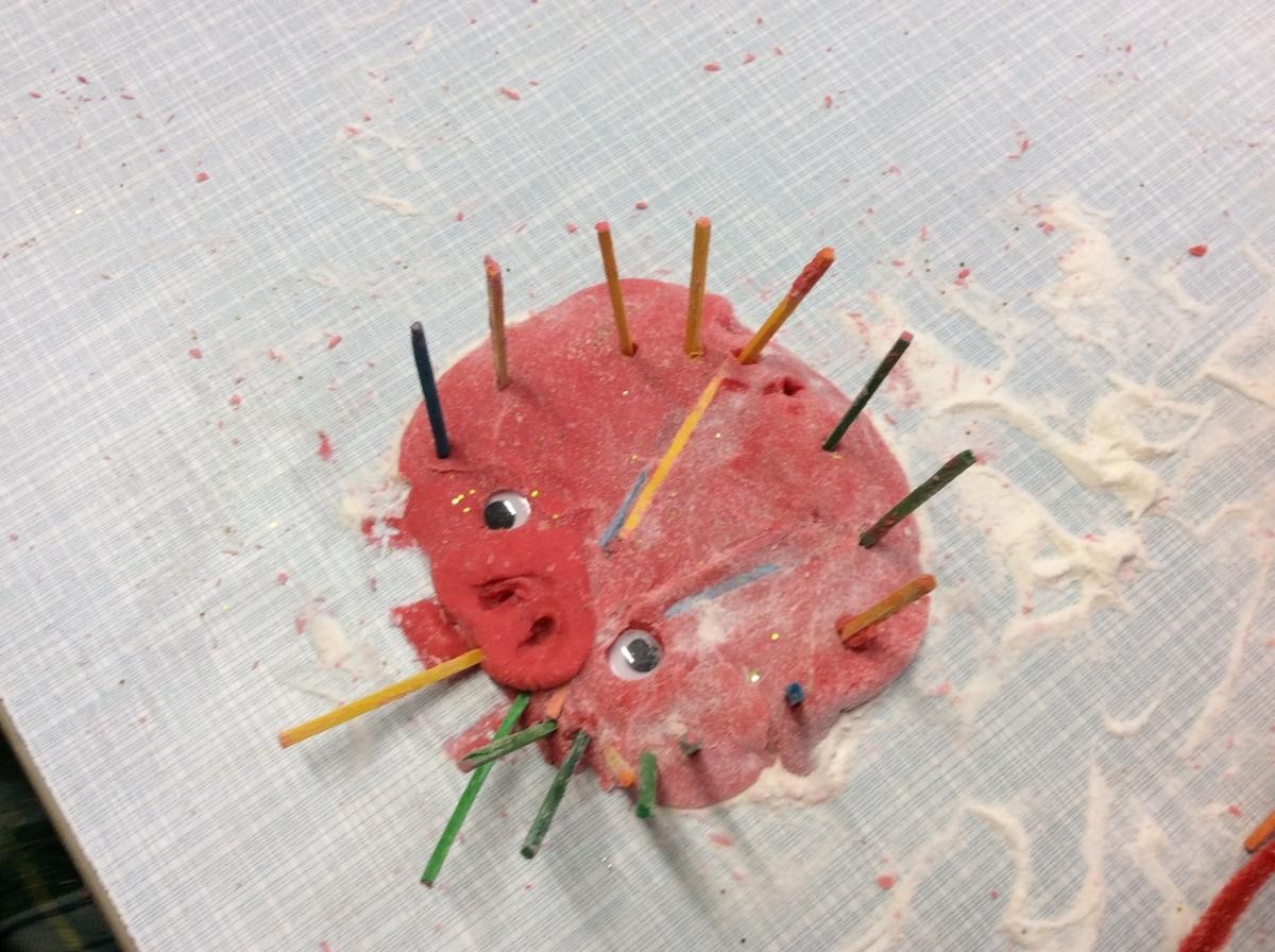 We love exploring the playdough to make creations.