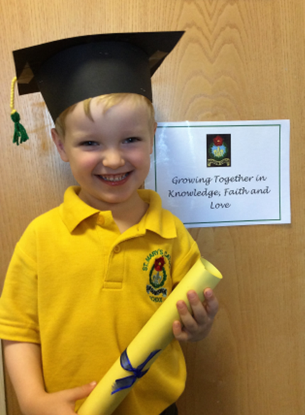 Our graduation from Nursery helping us to be confident in getting ready for school.