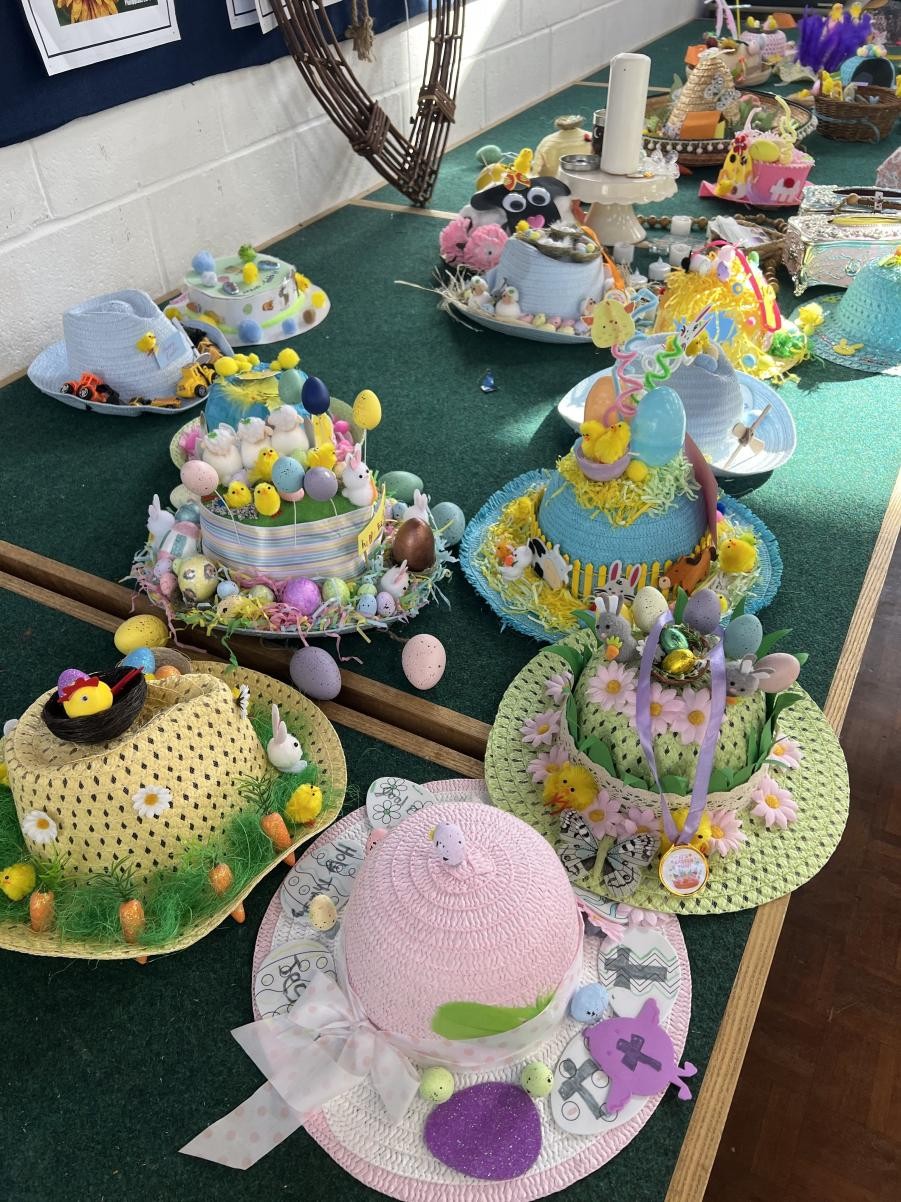 Our amazing Easter bonnets. 