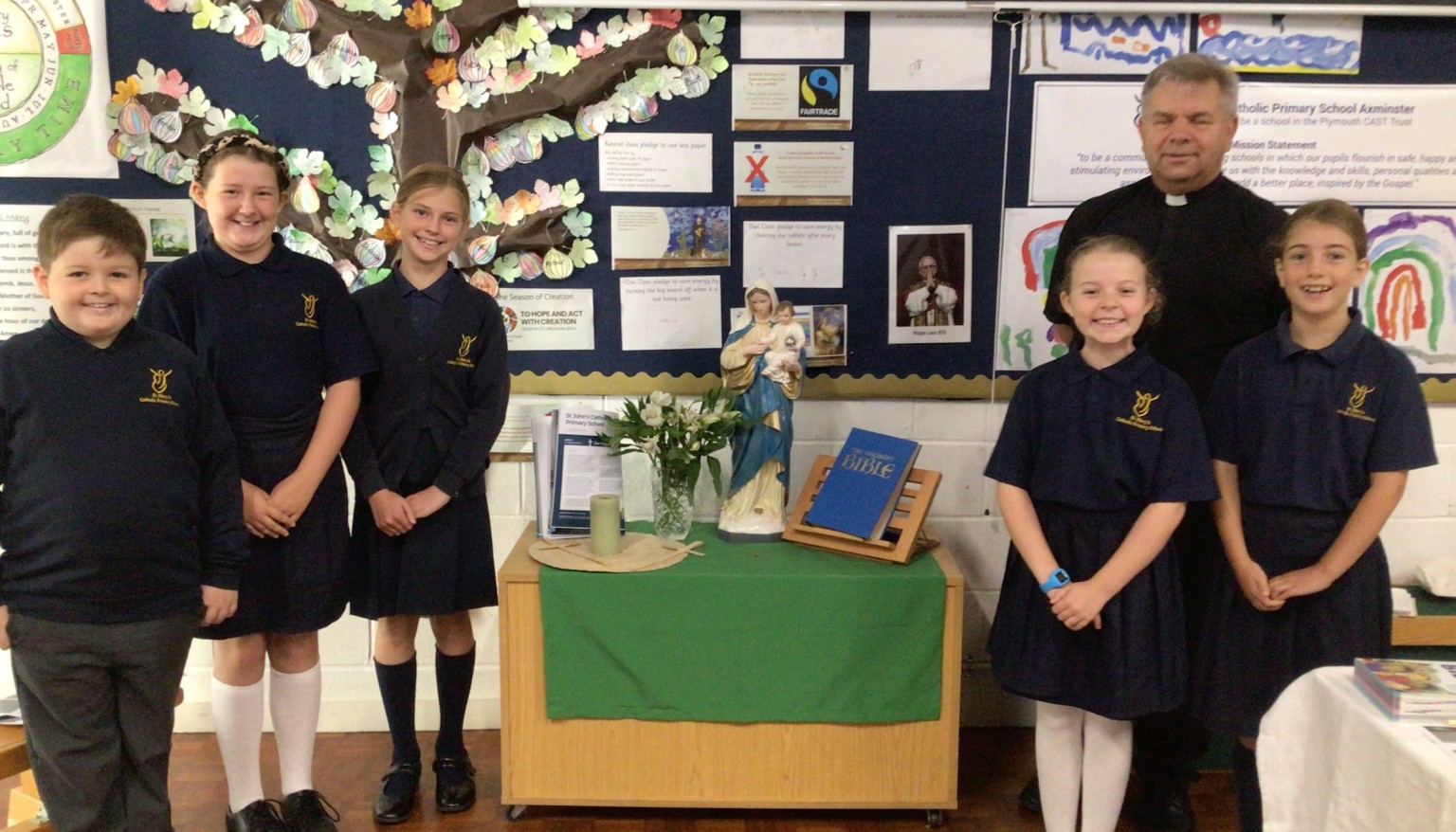 Our GIFT team supported Father Jacek to lead our New Beginnings-The start of a new school year mass 