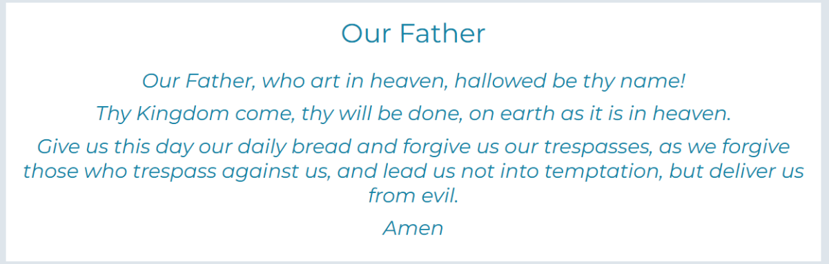 Lord's Prayer