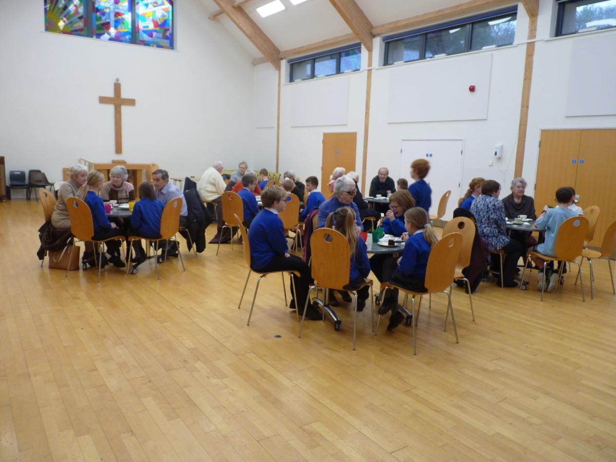 Our Parishioners and Mini Vinnies sharing tea and cake together. November 2024.
