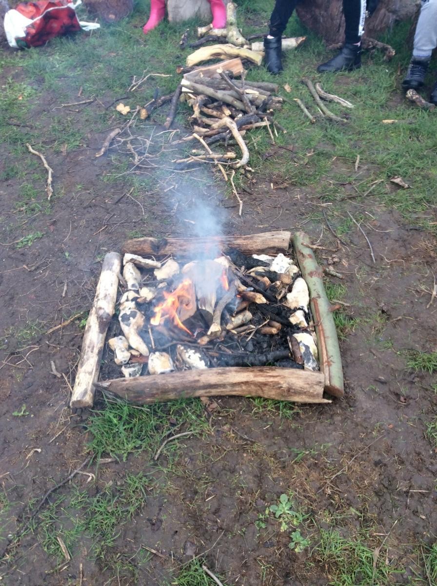 A lovely warm fire on a frosty morning