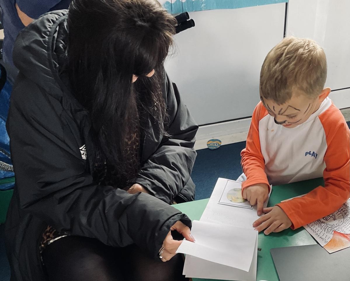 Open afternoons - reading with families - sharing their love of books