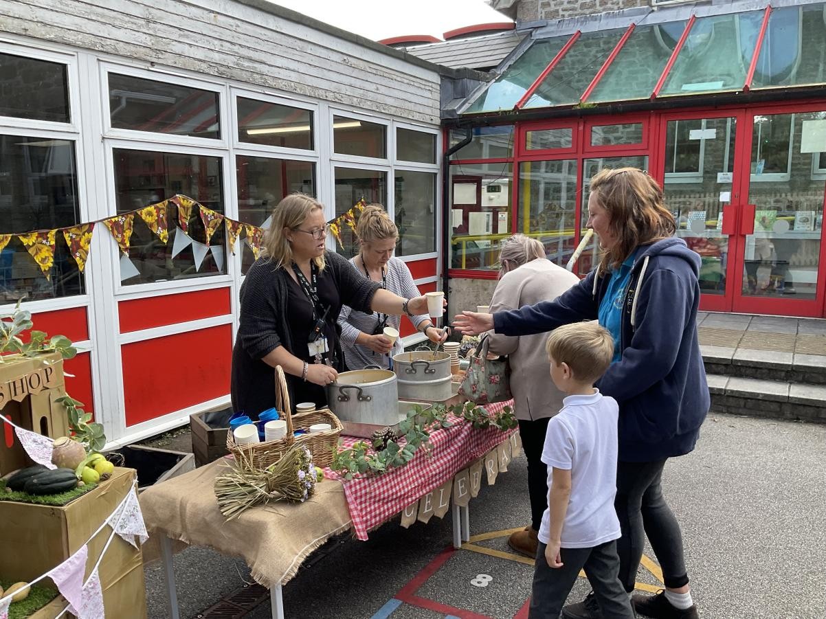 A truly spectacular Harvest Festival!  Soup tasting, song and reading with our families. 