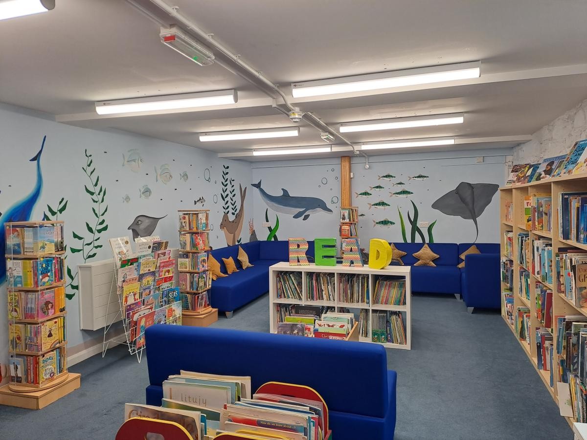 Our welcoming library - full of fantastic books to enjoy.