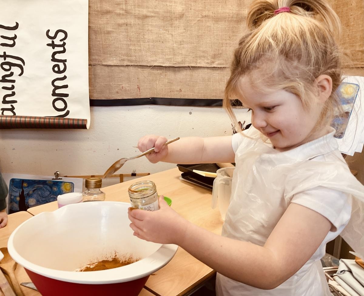 Cooking Gingerbread Men Cookies