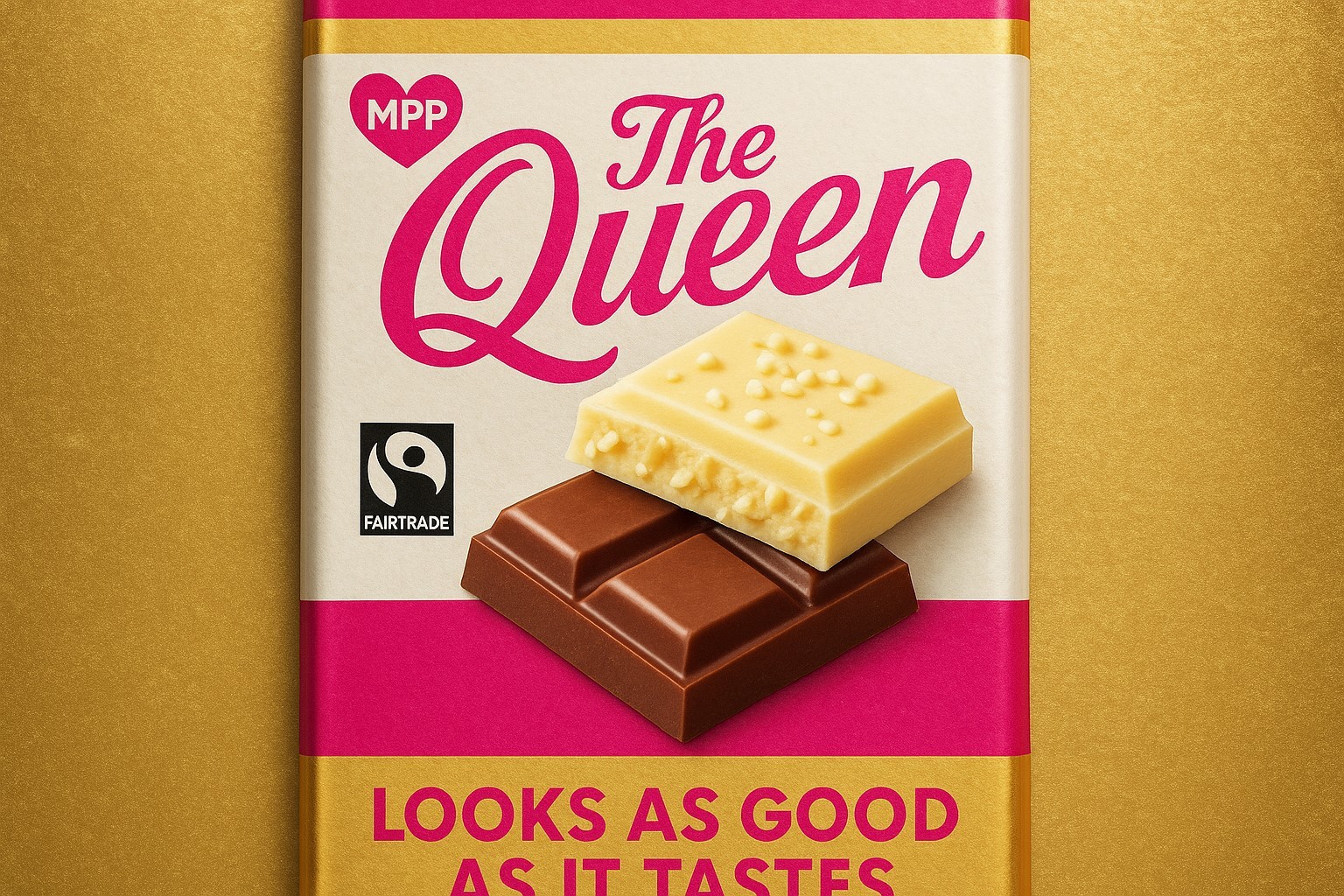 AI chocolate bar advert.
