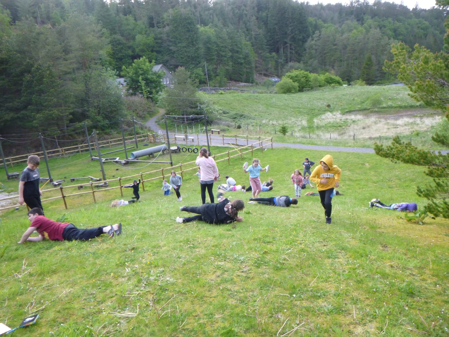 Rolling down a hill