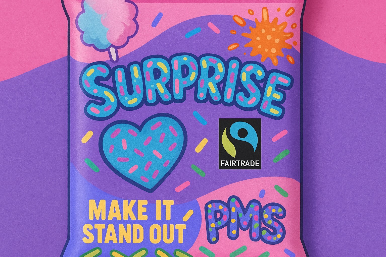 AI chocolate bar advert.