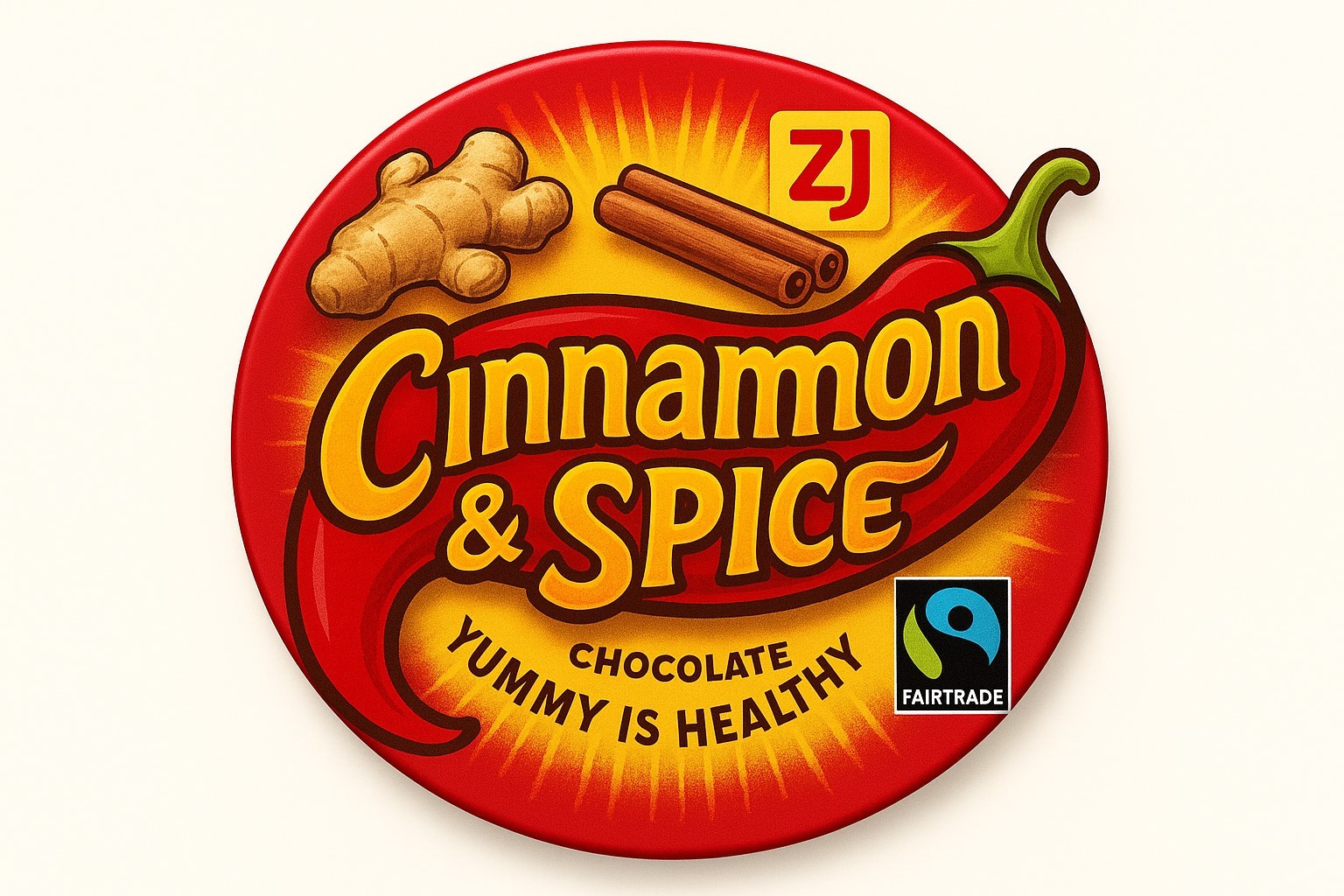 AI chocolate bar advert.