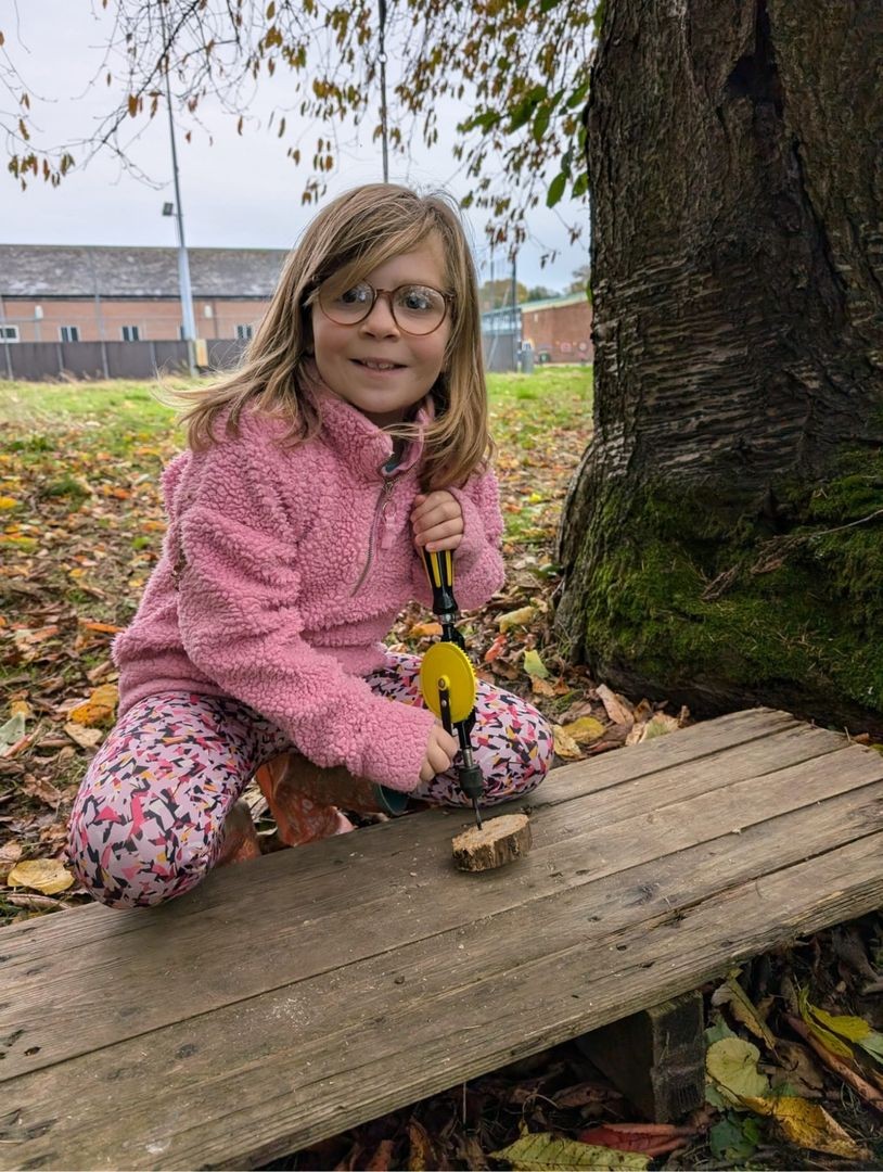 forest school - using tools 