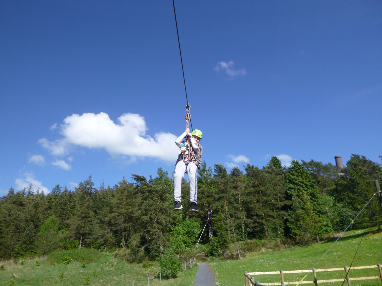 Zip lining