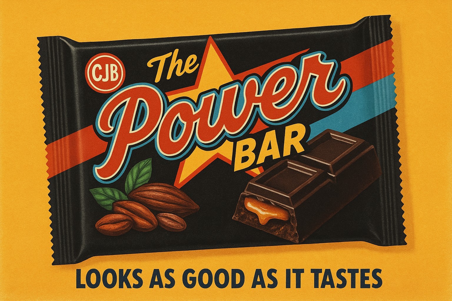 AI chocolate bar advert.