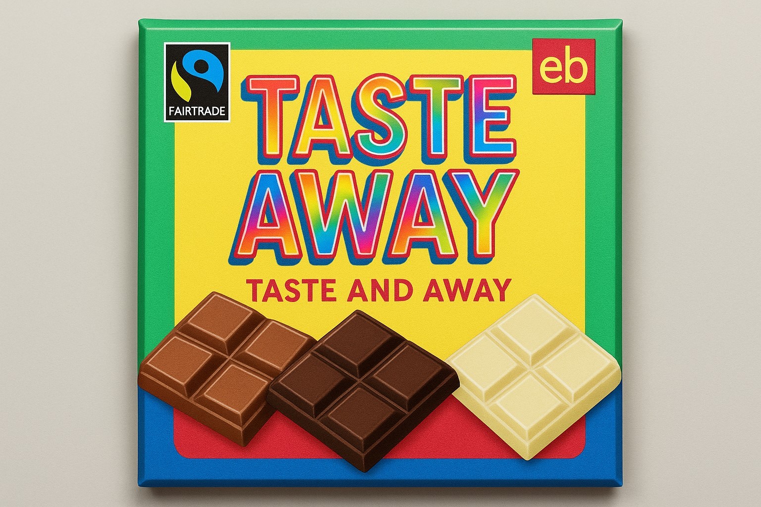 AI chocolate bar advert.