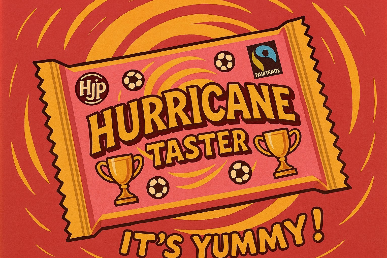 AI chocolate bar advert.