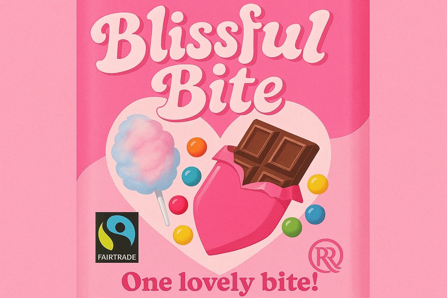 AI chocolate bar advert.