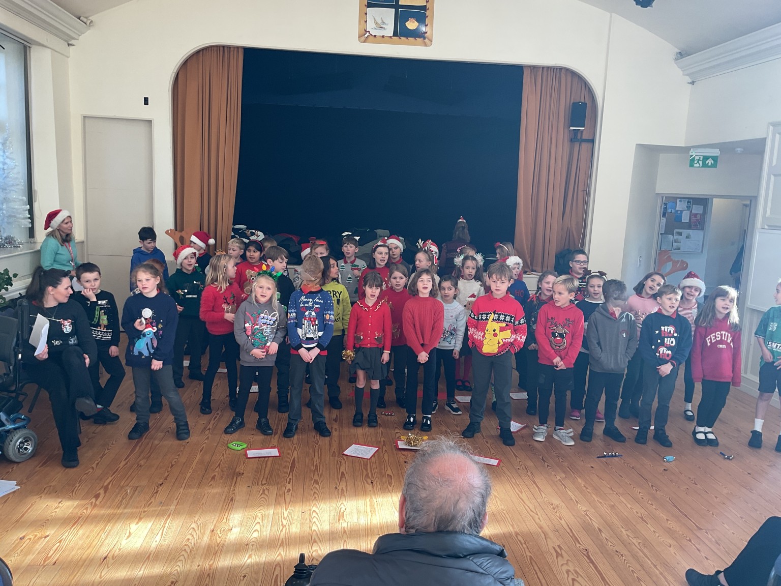 Singing for the Luncheon Club at Christmas