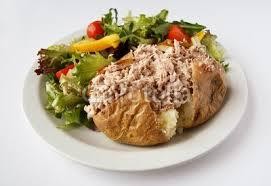 Jacket potatoes with a choice of filling