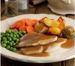 Roast chicken dinner