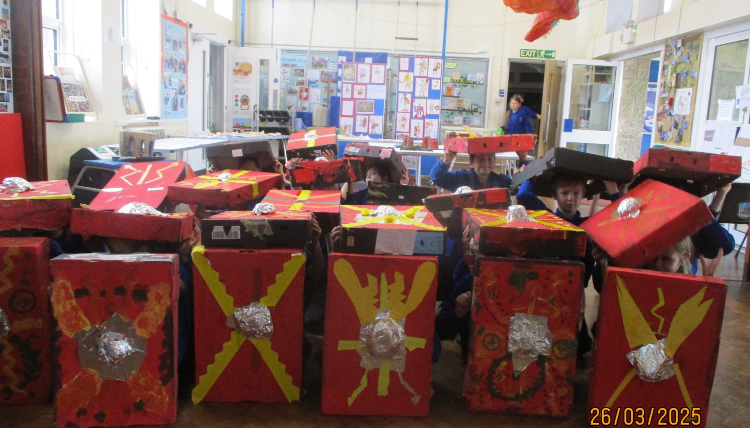 Roman shield dance.