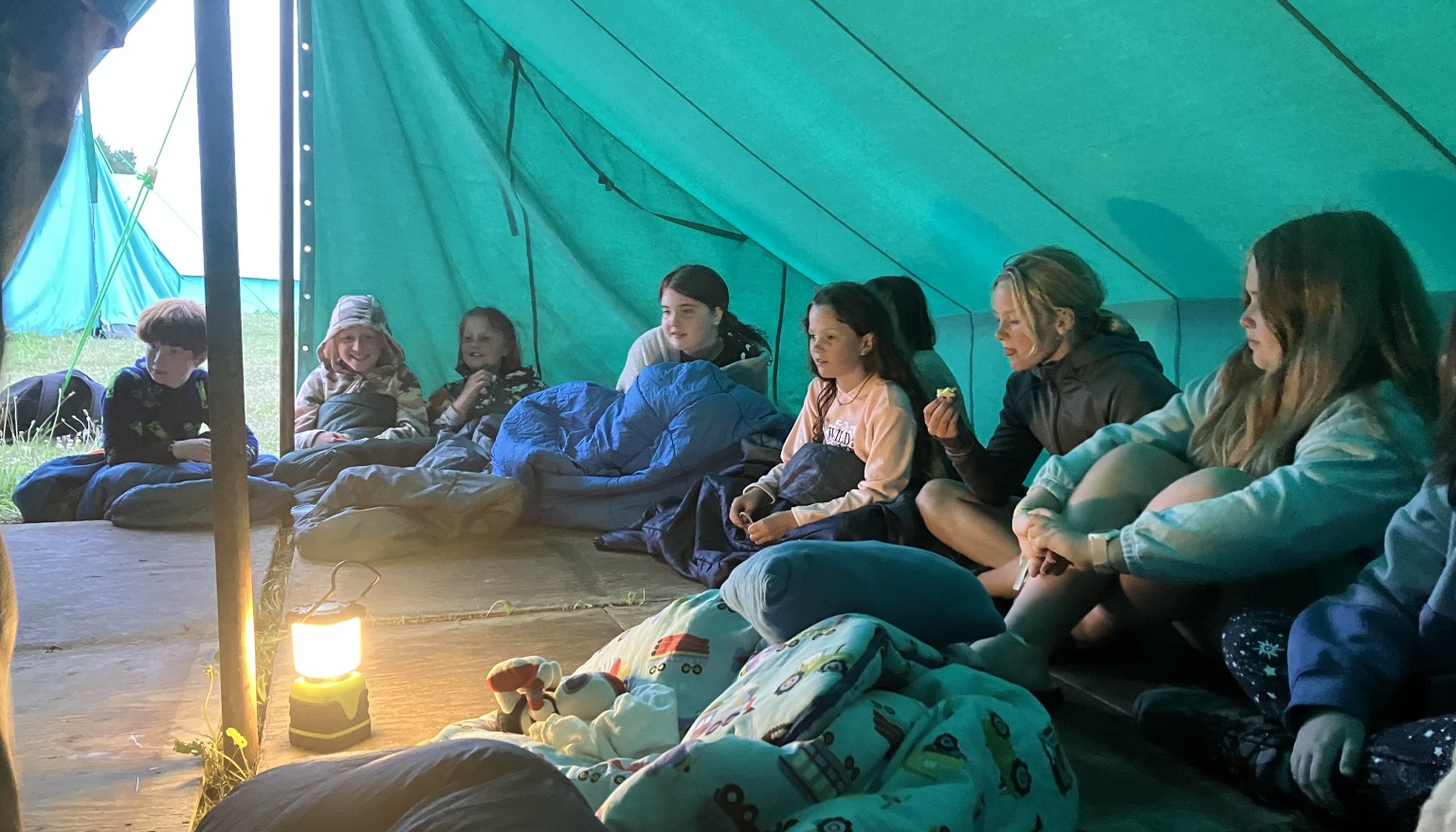 Storytime at camp