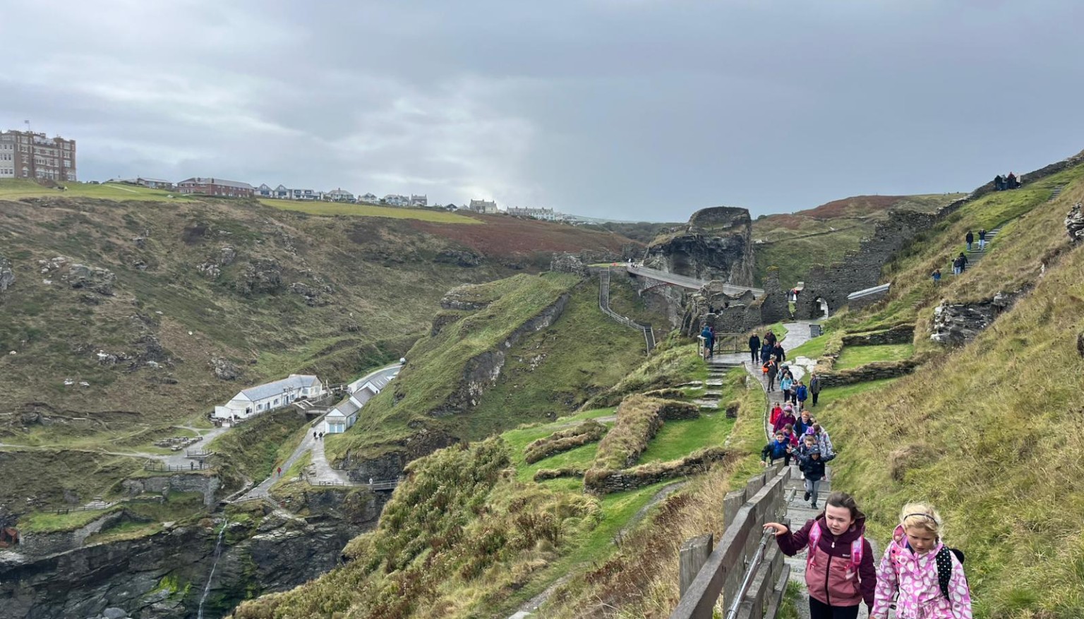 Visiting Tintagel to launch Myths and Magic topic