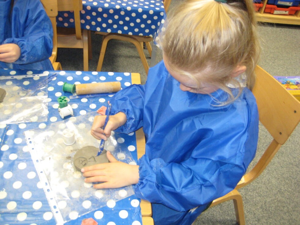 Being creative with clay Year 1