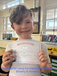 In-class certificates for using our character strengths