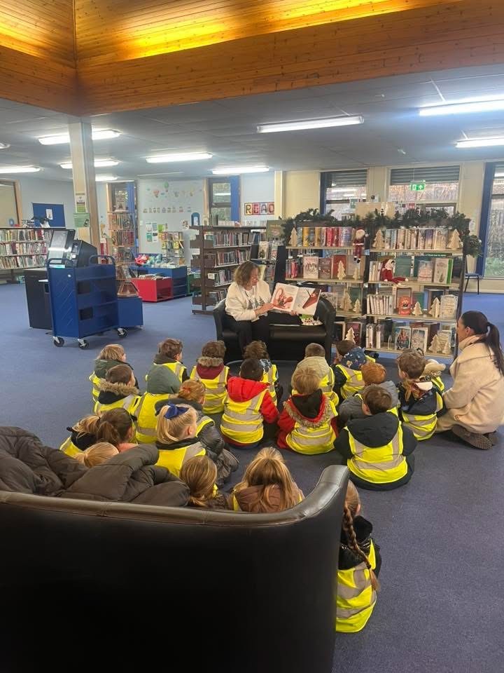 The children enjoyed their second trip to Greasby Library