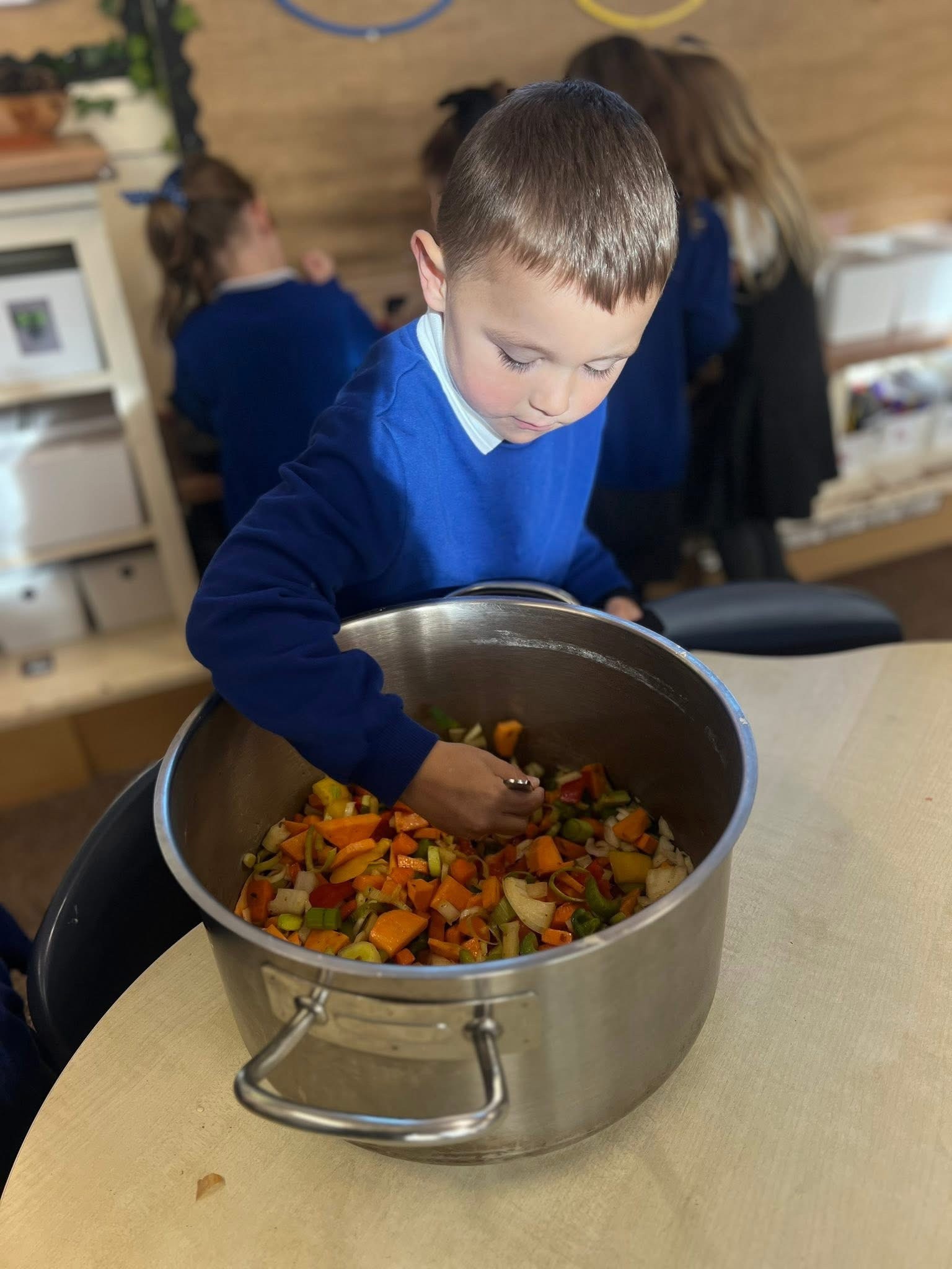 Making Vegetable Soup