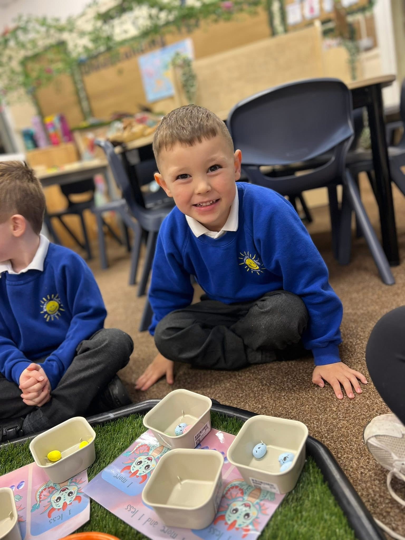 The children enjoyed a dragon maths activity