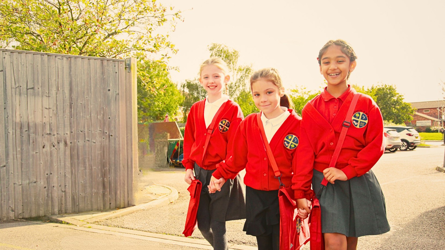 Children walking together