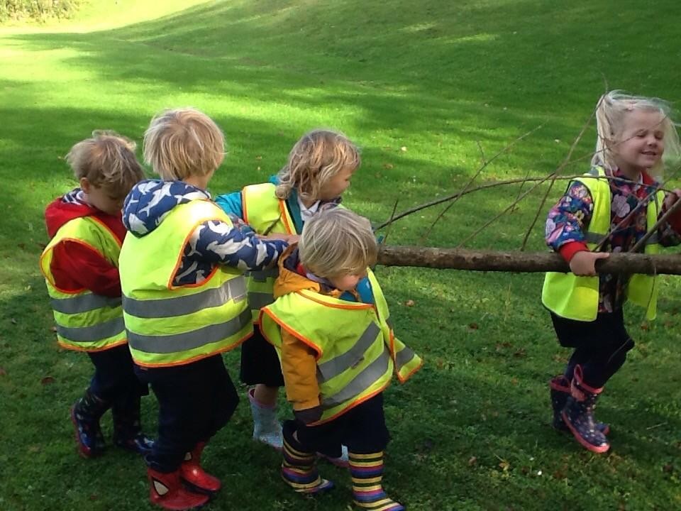 Working together as a team during Adventure Club!