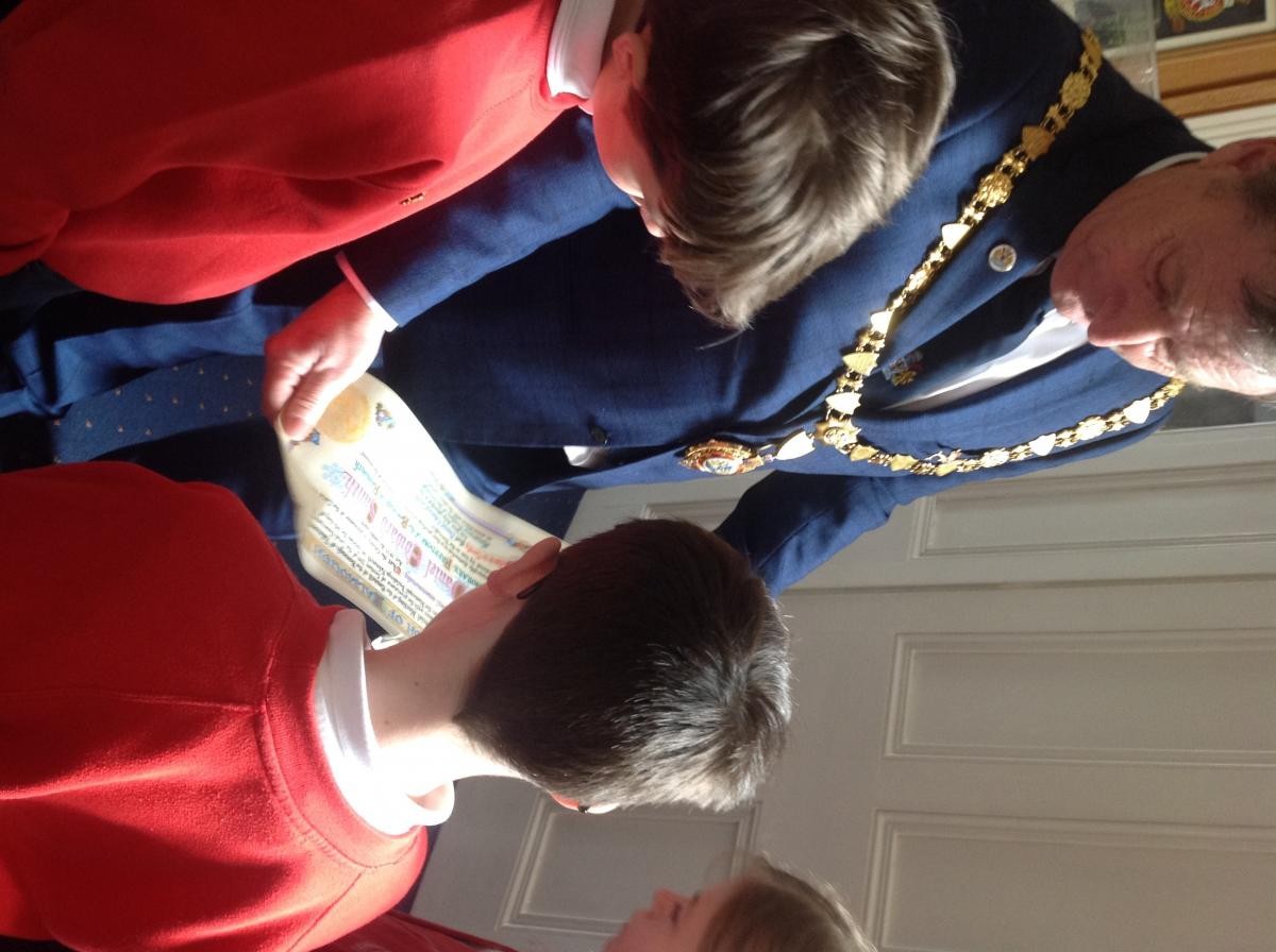 Our cabinet met the Falmouth Town Mayor and visited the council chambers