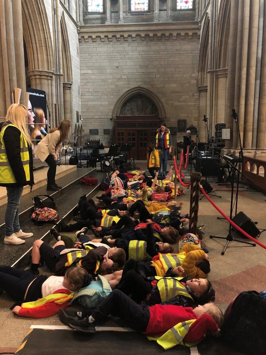 Class 1 went to Truro to look at the features of a city. They caught the train, saw the Courts, the Cathedral and some of the exciting shops.  