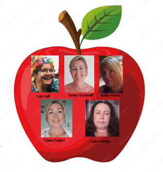 The Class 5 Team; Lou Gall, Kathy Rowe, Jenny Hackwell,  Claire Bullen and Suzie Parkyn