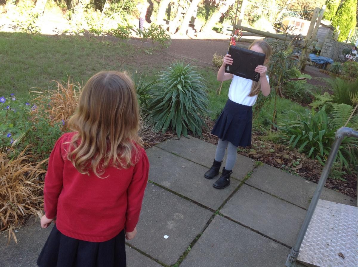 Using the iPads to record a news report