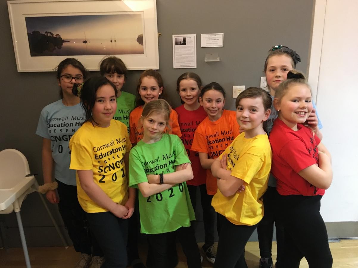 Our Songfest choir ready to perform at Princess Pavilion in Falmouth 