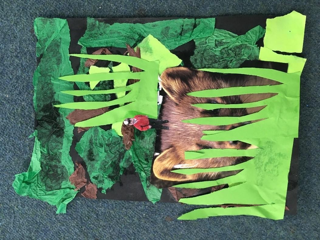 'Shrinking' art work in Year 1