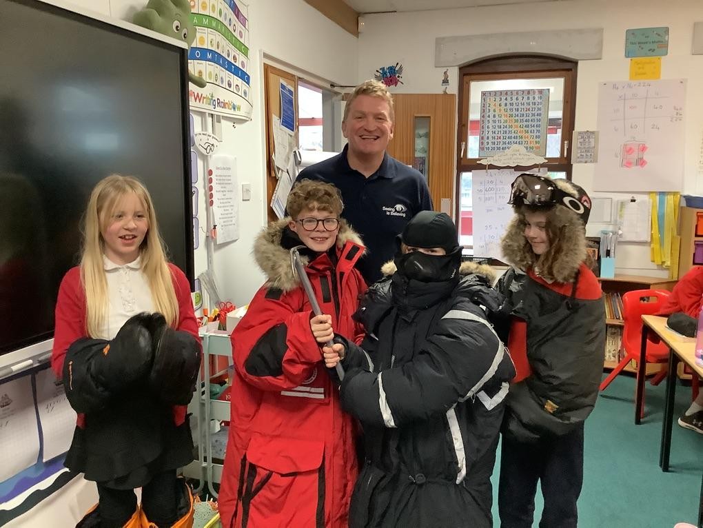 Class 5 met a real life explorer!