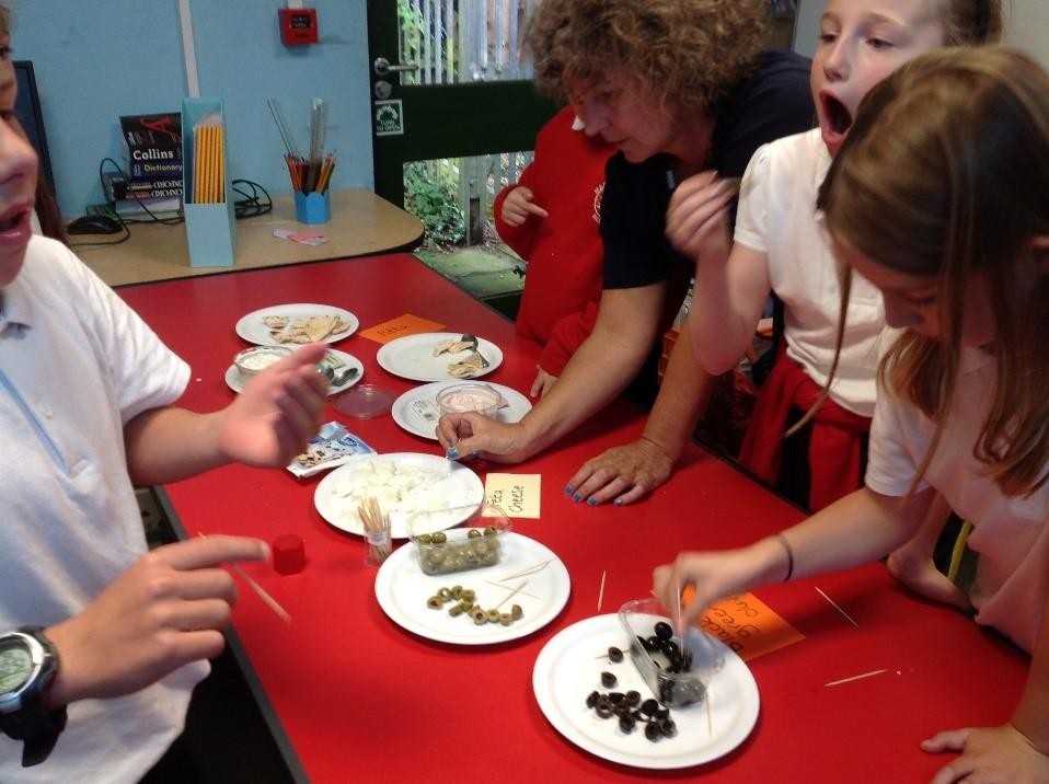 Exploring the food of Greece in Year 5